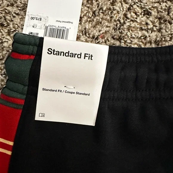 NWT Jordan Black Pants with Plaid Accents - Picture 4 of 6